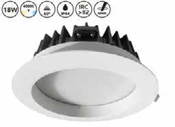 P48612034B Totale vermogen 18W 4000K Lumen 1500lm Efficiëntie 82 IRC >80 Stralingshoek