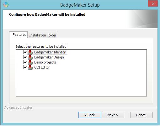 desktop wil installeren. Stap 2. Klik op de Next knop op door te gaan met de installatie van BadgeMaker. Stap 3a.