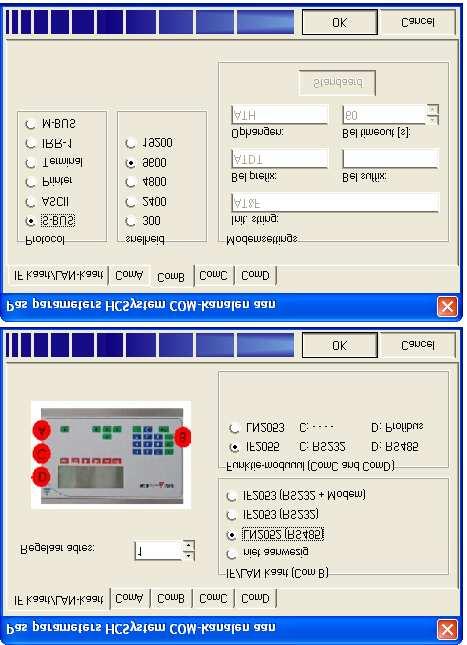 4.3.2 Instellingen in CAE2000 overige HCS 2000-systemen Om de S-bus goed te configureren moeten in CAE2000 onder Aanpassen IF / Lan