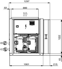 Gebruik bij het ontwerpen van een installatie altijd de officiële Carrier maatschetsen.