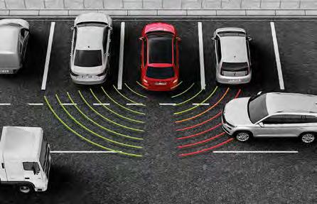 REAR TRAFFIC ALERT Rear Traffic Alert gebruikt dezelfde sensoren om veilig