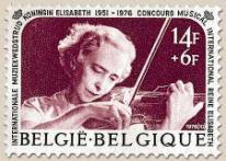 1804-25e Verjaardag van de oprichting van de 'Internationale Muziekwedstrijd Koningin Elizabeth" Uitgiftedatum: 1/05/1976 folder Nr.