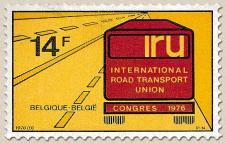 'International Road Transport Union' Uitgiftedatum: 8/05/1976 folder