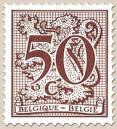 1958/1960P7a - Cijfer op heraldieke leeuw. Type van nr. 1839 Uitgiftedatum: 19/12/1979 folder Nr.