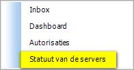 MyCareNet Statuut van de servers Het is nu mogelijk om het statuut van de MyCareNet servers te verifiëren via het nieuwe