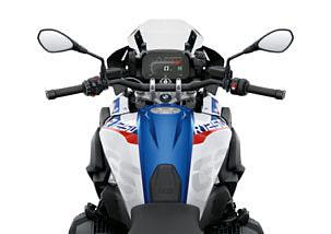 N05 / buddyseat zwart BMW R 1250 HP: Lightwhite uni / Racingblue metallic / Racingred uni N2E