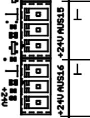 In- en uitgangsklemmen Laagspanningszijde: De ingangen IN 1 t/m IN 16 betreffen technisch de normale ingangen van de UVR16x2.