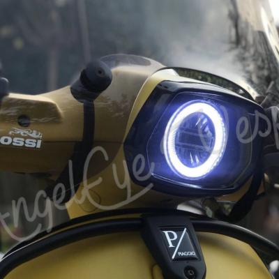 Page: 15 LED ANGELEYE Specs: 6000k Xenon look LED Lamp aan de binnenkant van de ring 35 Watt Zeer energiezuinig Geen Devil Eye Felle LED Angeleye Ring Is mogelijk met een smoke koplamp Zeer eenvoudig