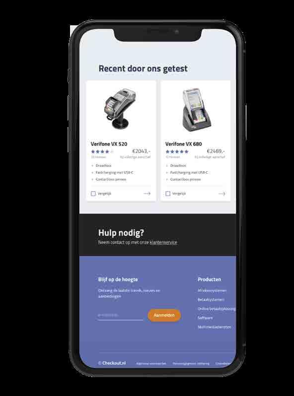 Begin 2019 is de nieuwe site op het vertrouwde internetadres (www.checkout.nl) te vinden. Alles kan worden vergeleken op internet. Van eenvoudige producten tot ingewikkelde diensten.