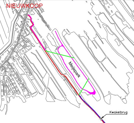 In het Meijepark (bij Nieuwkoop/Zuideinde) zijn recent enkele wandelpaden aangelegd.