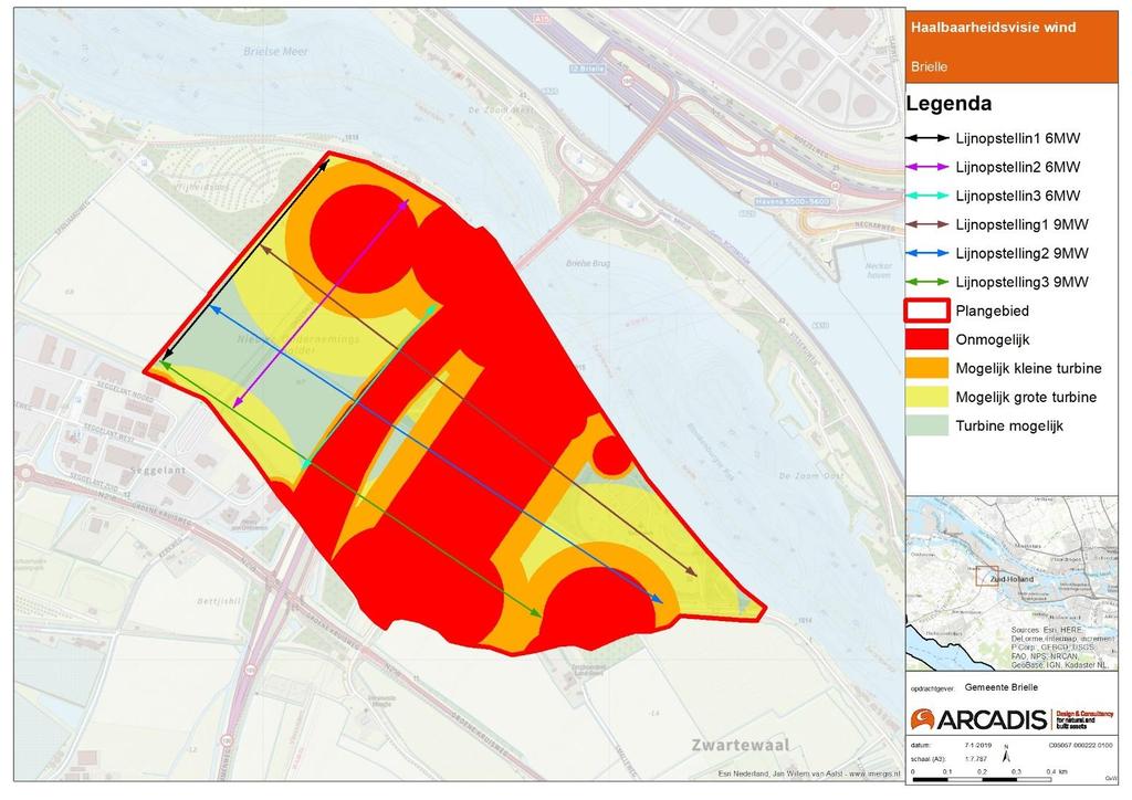 Conclusies Plaatsing niet mogelijk nabij rijksweg en buisleidingen, en in principe niet nabij gevoelige functies (boerderijen).