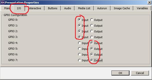 Gebruiksaanwijzing GPIO interface voor BrightSign - HD players GPIO GPIO staat voor General Purpose interface, waarbij de I als een input signaal wordt aangeduid (bijvoorbeeld een maakcontact van een