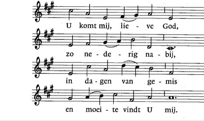 Lied van de week: Gebed om licht (852) 2. U daalt het duister in, U deelt mijn angst en pijn, zo dodelijk bedroefd als maar een mens kan zijn, 3.