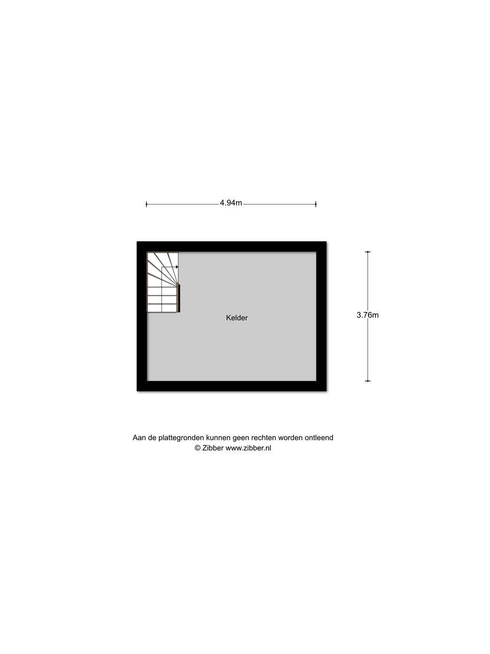 Plattegrond Kelder