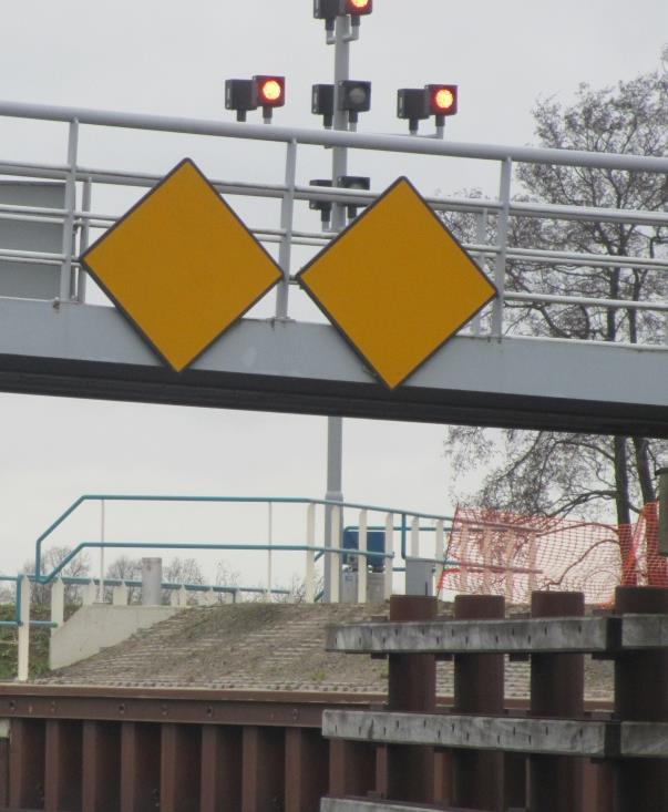 Fietsbrug: doorvaart