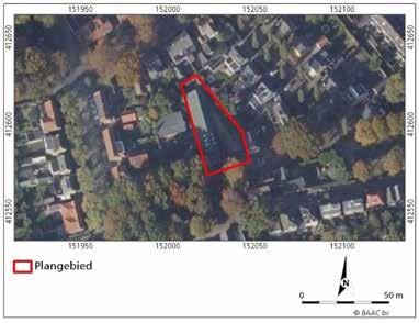 Figuur 2.9 Ligging van het plangebied op een uitsnede van een recente luchtfoto (ArcGISonline 2018). 2.3.