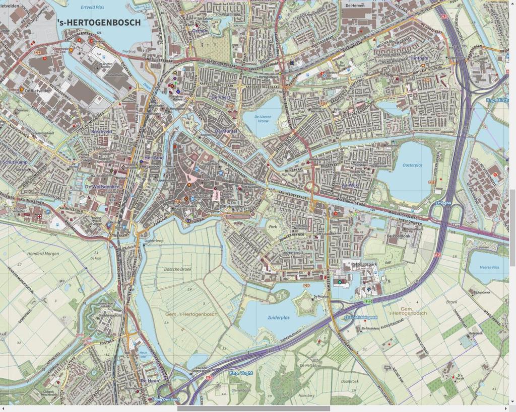 Topografische overzichtskaart met ligging