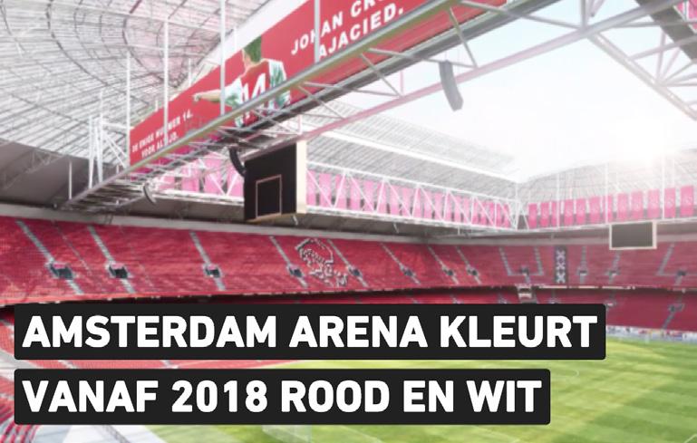 De Amsterdam ArenA kondigt aan dat de stadionstoelen na twintig jaar vervangen worden.