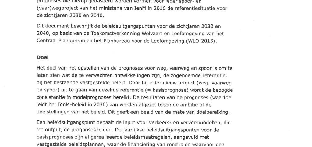 Deelrapport verkeer Tracébesluit