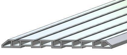 5 Montage panoramawand met lage onder-rail AL22 Stap 1: Zorg voor een vlakke / Egale en