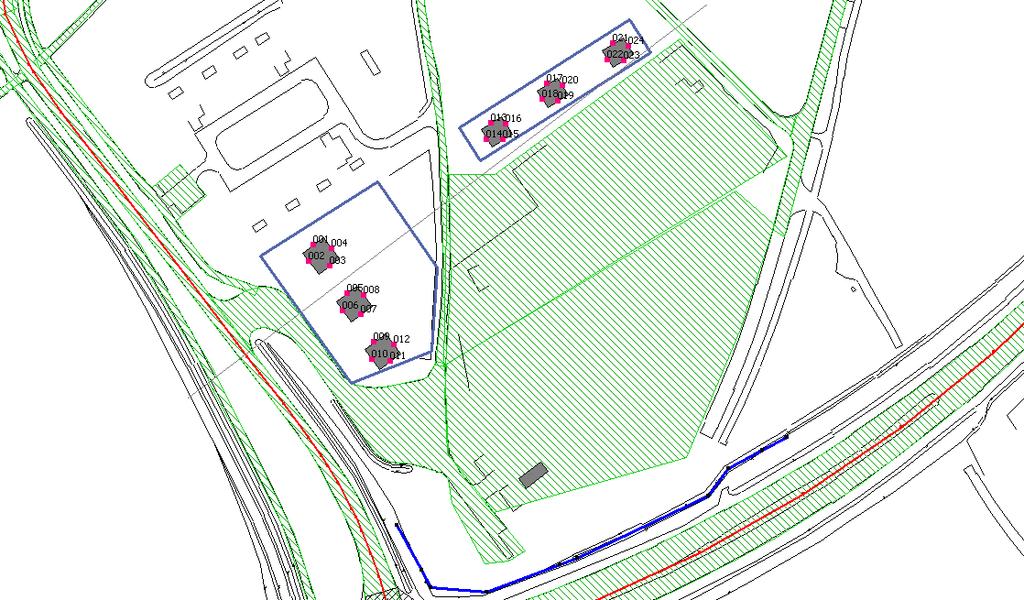 projectnr. mei 2011, revisie 01 Rapport Akoestisch onderzoek bouwplannen aan de Jagersweg te Haelen 3 Onderzoeksopzet en uitgangspunten 3.1 Wegverkeer 3.1.1 Onderzoeksgebied De bouwplannen omvatten in totaal 5 bedrijfswoningen die in twee groepen van 2 resp.