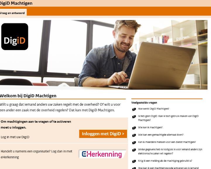 Uitnodigingen 1. Maak kennis met DigiD en DigiD Machtigen (voeg je telefoonnummer toe op digid.nl -> mijndigid Download, activeer, gebruik DigiD app.