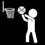 IDEE FOTO AFSPRAAK Basketbalterrein vrijmaken om te spelen.