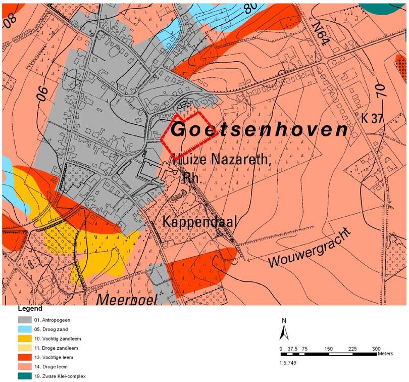 6.1.5 Bodem Referentiesituatie Het plangebied bevindt zich op een droge leemgrond met textuur B-horizont, aansluitend op de antropogene ondergrond van de woonkern van Goetsenhoven.