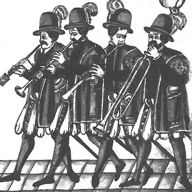 Hallo, hoe kun je nou de tijd aangeven met een trompet? Antwoord: Als er meer torenwachters in een stad waren speelden ze ook wel eens samen.