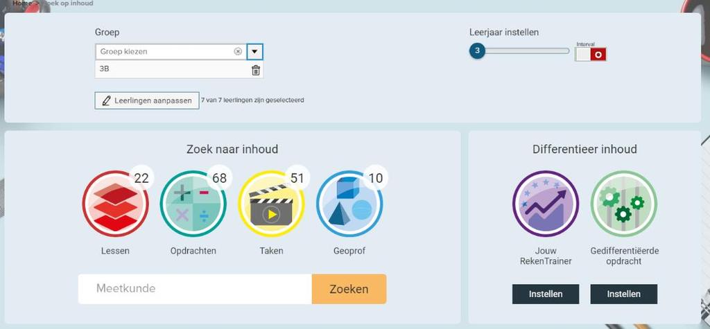 Opdrachten 1. Ga naar www.rekenprof.nl en log in als leerkracht. 2. Maak een groep 4 aan en wijs leerlingen toe aan deze groep. 3. Open de planningstool Plannen 4.