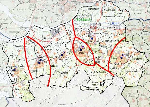 MOGELIJKHEID X, GEWOGEN CENTRA mogelijkheid X Inwoners per gemeente Bergen op Zoom 90851 Roosendaal 99609 Etten-Leur 118205 Breda 219191 Oosterhout 186904 Tilburg 252225 Algemene beschrijving