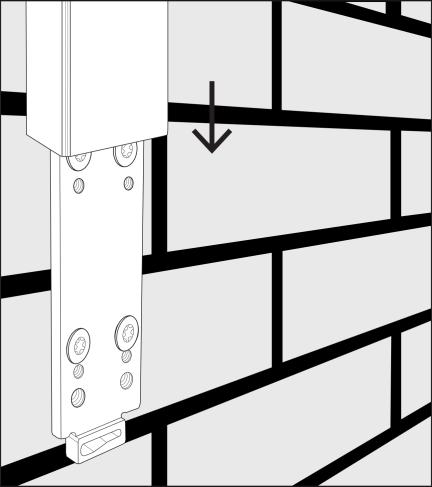 Monteer de keysafe op een hoogte van ca 130 cm (van de grond tot de onderzijde van de Keysafe).