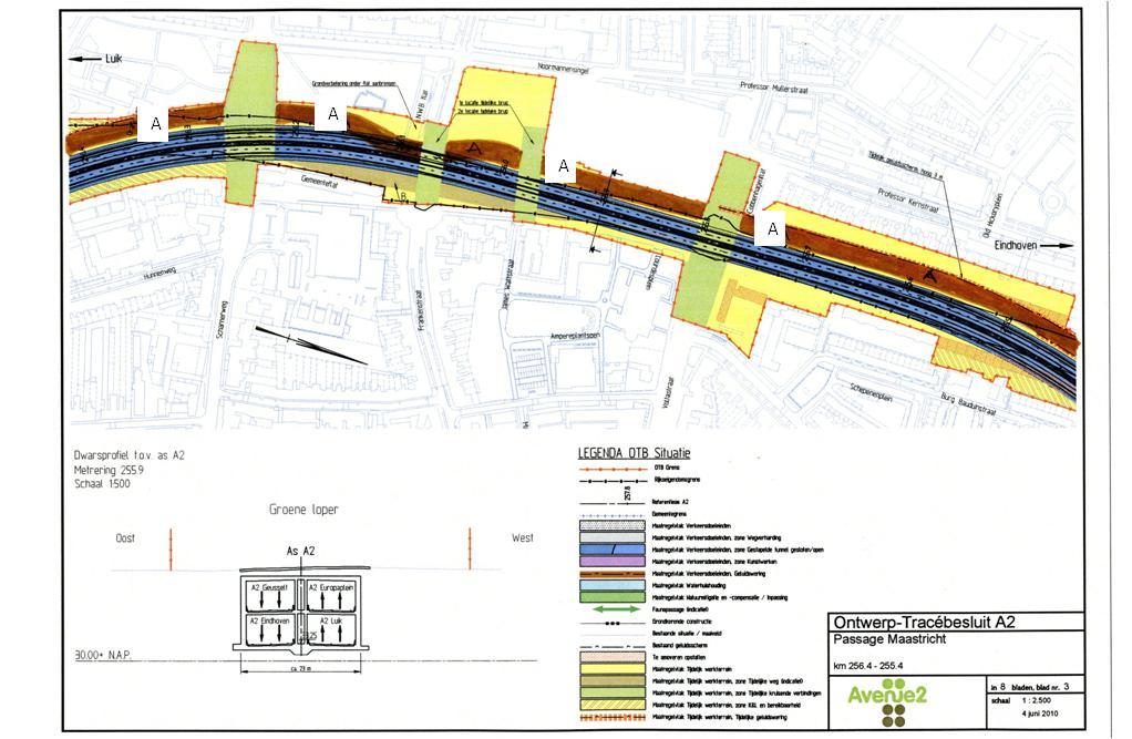 Vanaf het voorjaar 2012 tot en met 2016 is de bestaande N2 conform Traject A ter hoogte van de gemeente- en ANWB-flat naar het westen