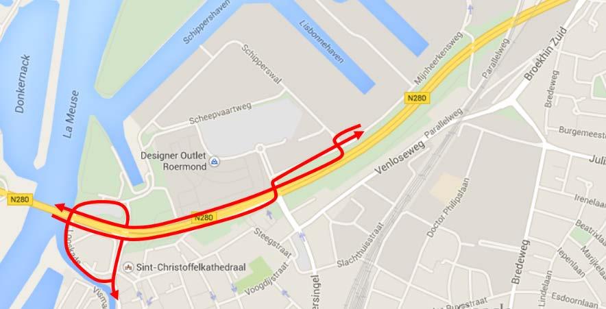 De parallelwegen zijn geschikt voor regulier landbouwverkeer (t/m 3 meter) en ontheffing houdende voertuigen (t/m 3,5 meter).