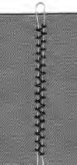 gewenste lengte knippen Naaien over het elastiek naaien, steekbreedte iets breder dan het elastiek; de naald mag niet in het elastiek steken na het naaien de gerimpelde stof gelijkmatig over het