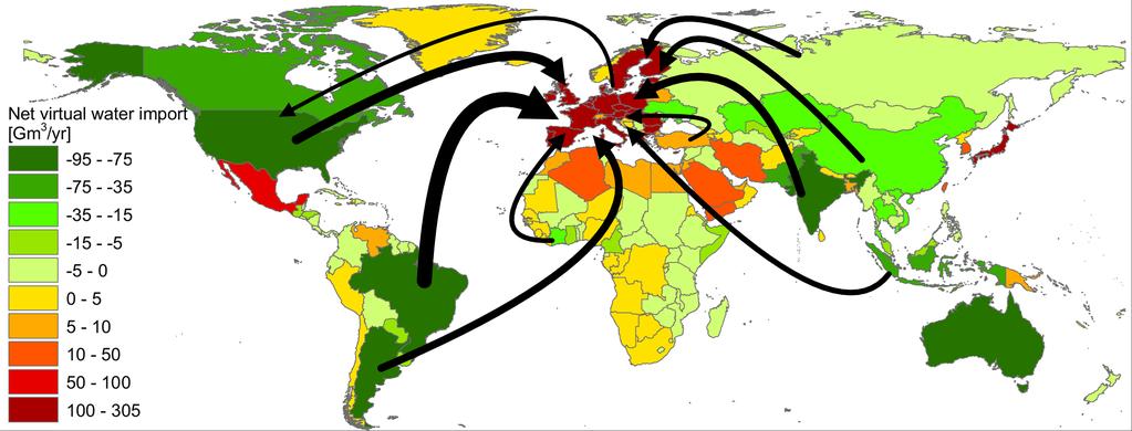 Slechts 8% van zoetwater in de wereld wordt gebruikt voor huishoudens.