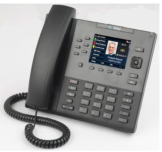 Mitel Model 6867i IP verkorte toestel handleiding Basis telefoneren Een gesprek starten 1. Neem de hoorn van de haak, druk op een Lijn toets of druk de toets. 2.