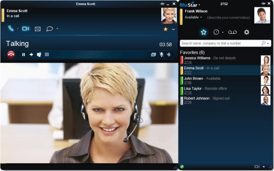 BLUSTAR VOOR PC VERSIE 3.2 Mitel BluStar voor PC biedt vanuit één enkele desktop client een hoge kwaliteit van audio en video communicatie en tevens toegang tot UCC functies.