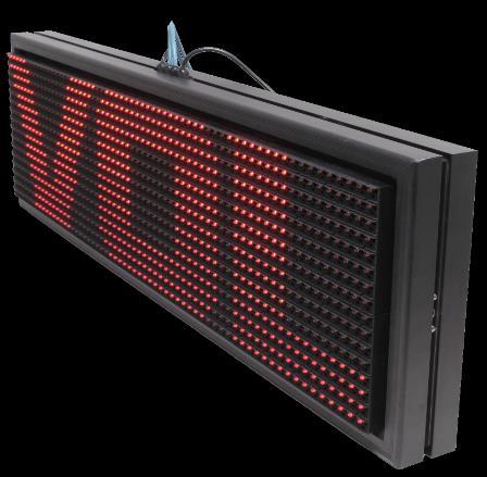 led matrix display Op led matrix displays toon je onder alle weersomstandigheden actuele informatie. Want led displays, of ook wel lichtkranten genaamd, worden van zeer grote afstand gelezen.