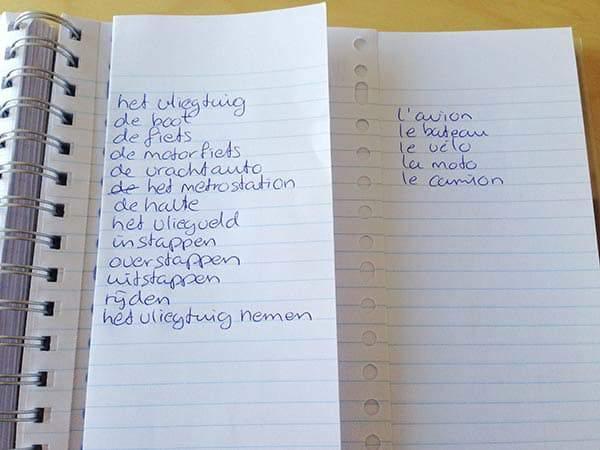 WOORDJES LEREN