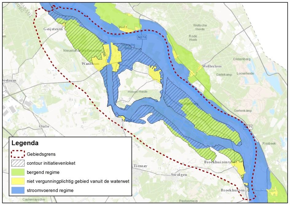 1.2 Ontwikkelingsmogelijkheden In het kader van de gebiedsontwikkeling Ooijen-Wanssum geldt voor wat betreft de hoogwaterbeschermingsdoelstelling, een taakstelling voor het behalen van 35 cm