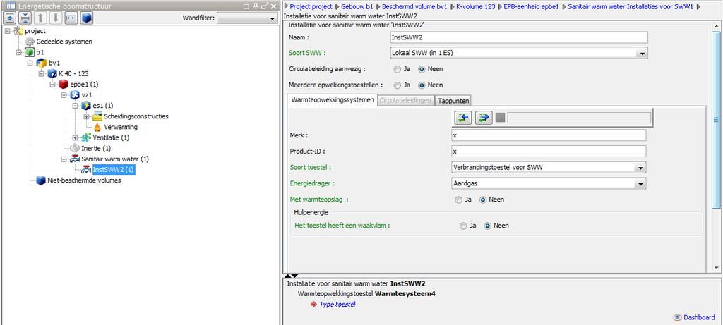 0.2. 5.3 Type toestel Als u als warmteopwekker voor sanitair warm water voor Verbrandingstoestel voor SWW koos, gaf de EPB-software 3G (versie 4.3.0) als ontbrekende invoer altijd het Type toestel aan, terwijl er geen ontbrekende invoer aanwezig was (Figuur 21).