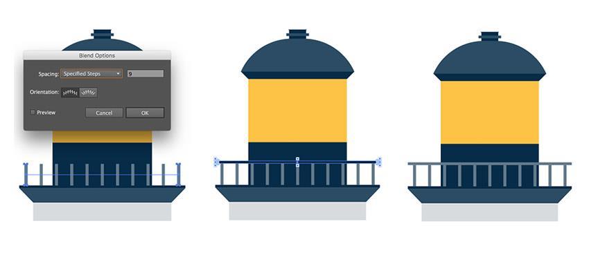 Fixeer het door Object> Blend> Blend-opties te selecteren of dubbelklik op de Blend-tool.