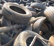 Autobanden Schone rubberen banden, niet gescheurd en zonder velg NIET toegestane materialen: Afval van atletiekbanen Gevaarlijke afvalstoffen Overige kunststoffen Overige auto-, bus- of