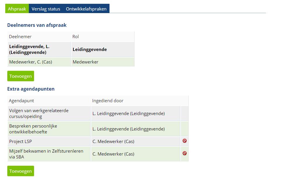 agendapunten inbrengen voor het