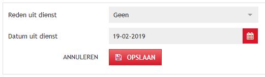 Tip: hoe je hier komt lees je in het hoofdstuk werkgevergegevens. 2. Klik in het kader Lopend dienstverband op het icoontje rechtsboven met de rode pijl naar rechts. 3.