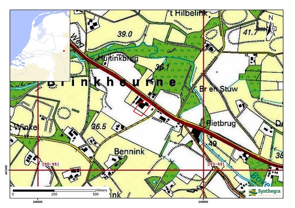 1.3 Ligging en huidige situatie plangebied Het plangebied is circa,6 ha groot en ligt aan de Kottenseweg 132 in Brinkheurne (afbeelding 1.1).