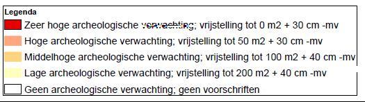 Archeologische Beleidsadvieskaart van de gemeente Delft gegevens van amateur archeologen Volgens de IKAW (Indicatieve Kaart van Archeologische Waarden) van de RCE geldt voor het plangebied een