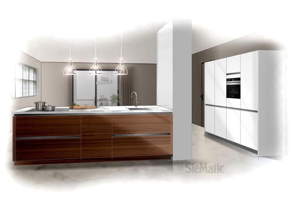 4-2-2019 about:blank Onze aanbieding Penthouse SIEMATIC PREMIUM MATERIALEN Keuken Hoogwaardig kunststof/ SieMatic Colorsystem Greeploos Edelstaal Werkblad Graniet 40 mm Spoelbak Roestvrijstaal RVS