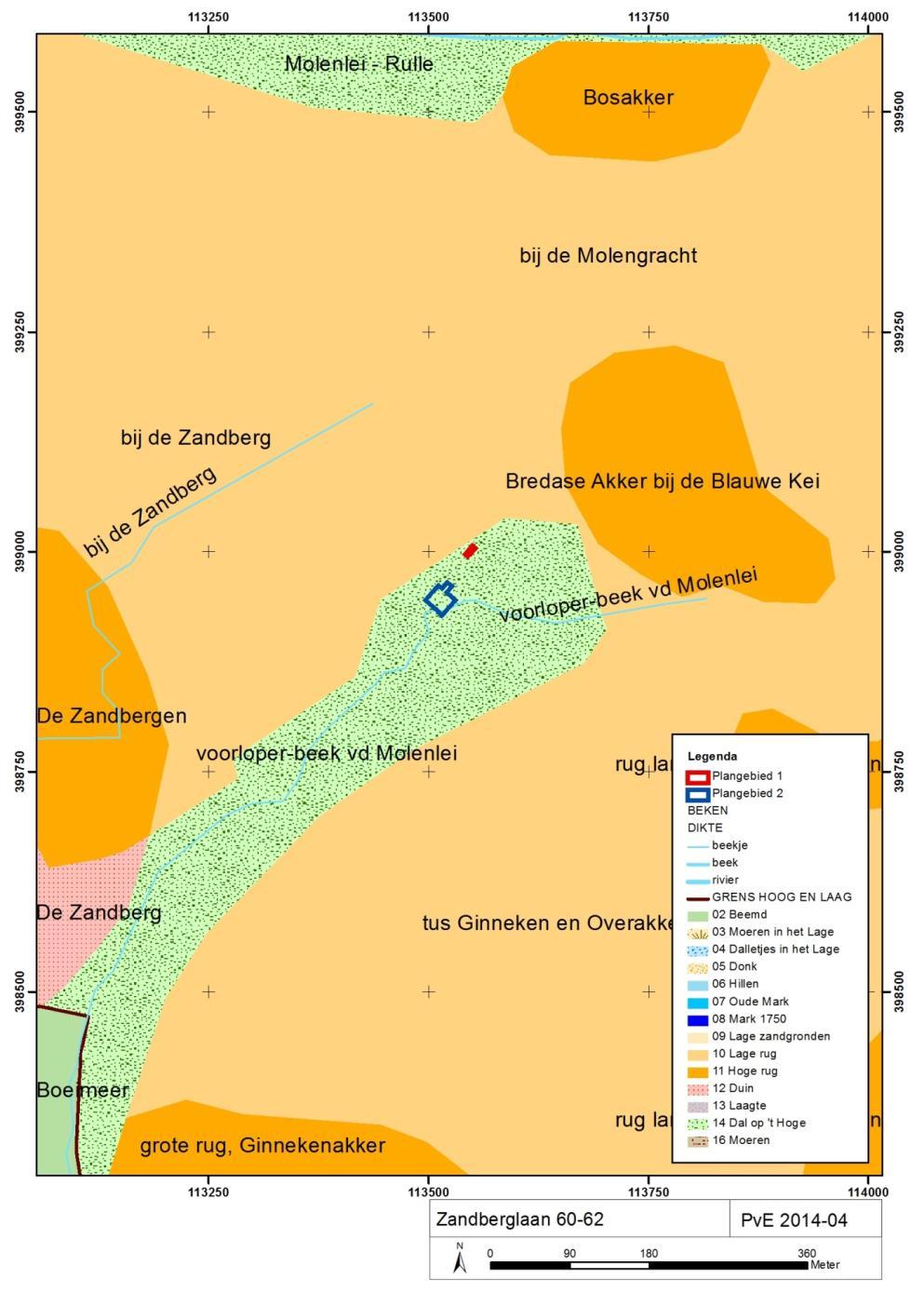 3 Landschappelijke gegevens en historische context Op de geomorfologische kaart, de bodemkaart en de grondwatertrappenkaart is het plangebied niet gekarteerd omdat het is gelegen binnen de bebouwde